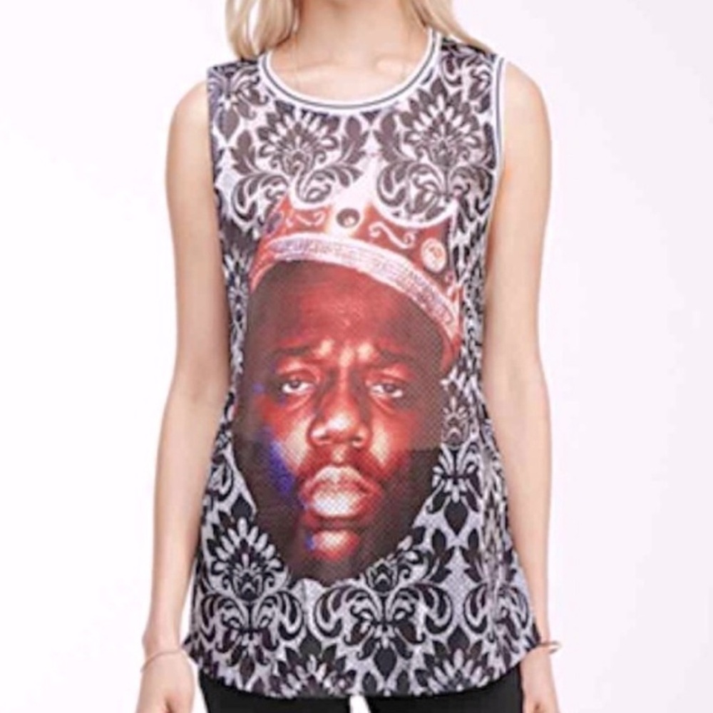 Brooklyn Mint Biggie Smalls Notorious BIG Mesh Jersey Tank Top Medium